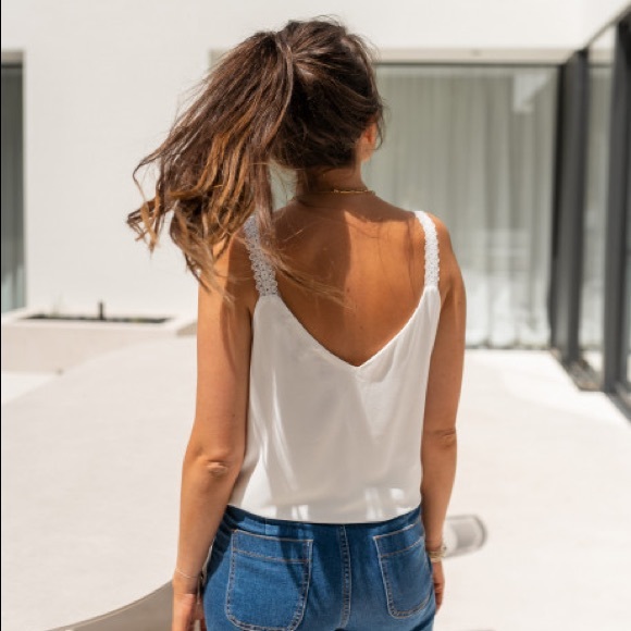 White Paul Tank Top NWOT - Picture 2 of 2